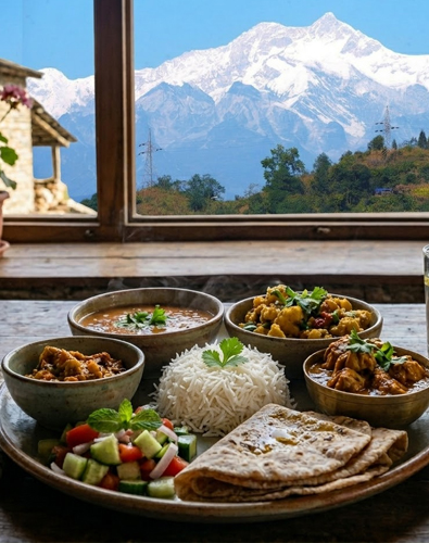 Home-cooked Organic Food at Rainbow Homestay, Dawaipani & Majhidhura, Darjeeling